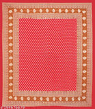 Trendy Jaipuri cotton bedsheet & 2 pillow covers, ethnic motifs for summer adult use