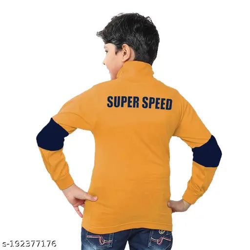 Colorblocked long sleeve sweatshirt & hoodie for boys aged 2-9 years, cute and classy design from India