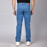 Navy Blue Stretchable Denim Slim Mid-Rise Jeans for Men, high-quality fabric and versatile style