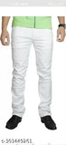 White denim skinny fit jeans by MARKVIEW, comfortable for men with a length of 39 inches and available in sizes 26, 28, 30, 32