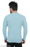 Semi Winter Cotton Blend Lycra Round Neck Full Sleeve Printed T-Shirt for Men - Indian fashion forward design