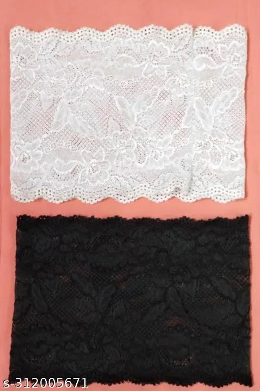 Cotton canvas checked hijab cap pack of 4, Indian-made head wrap net for Islamic women