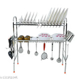 Stainless steel over-sink dish drainer rack, 30x28 inches for space-saving kitchen organization