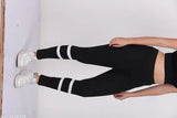 Striped lycra ladies jeggings, checkered pattern in L, XL, XXL, and free size