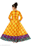 Stylish cotton blend printed maxi dress with 3/4 sleeves, ideal for girls' parties in India