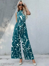 TANDUL printed women's sleeveless jumpsuit in Lycra, vibrant pattern, size S (32-32-32), Indian origin