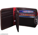 Leather BMW men's wallet & card holder combo, 5 compartments, printed net design, free size, India-made accessory