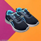 Mesh and PVC sports shoes for boys, striped net pattern, ideal for trekking & outdoors, comfortable for daily wear and various activities