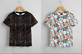 Kalindri printed T-shirt collection, women's and girls, polyester, short sleeves, regular and oversized fit