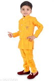 Art Silk Kids Kurta Pyjama Set, vibrant Indian attire for toddlers aged 6-9 months to 3-4 years