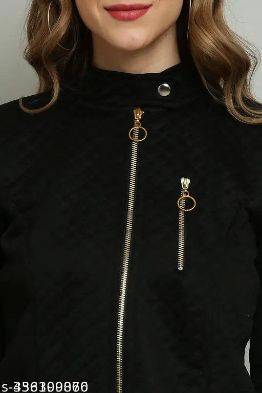 Trendy leather sleeve sweatshirt for women under 200, solid color, long sleeves on a mannequin