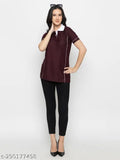 Striped dry-fit polo T-shirt, women's Lycra polyester short sleeves, plus size, India origin