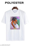 Printed net polyester Ajith Kumar box, short-sleeved apparel in S, M, L, XL sizes