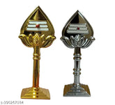 Beautiful metal Lord Murugan Kanda Kathirvela Vel (Gold & Silver) combo, ideal for car dashboards, working tables, and study rooms