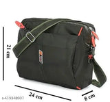 Nylon unisex crossbody travel sling bags (pack of 2) - durable polyester, multipocket design, free size