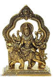 Aluminum Durga Mata idol, high-quality Indian religious figurine