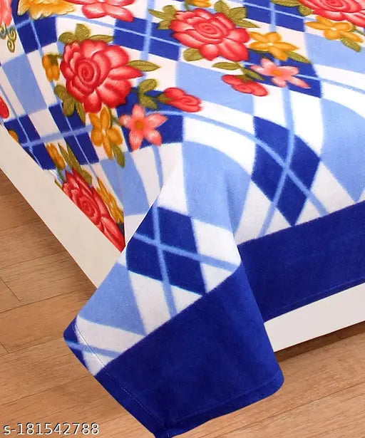 3D printed fleece blanket, soft and cozy, ideal for mild winter, made in India