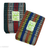 Feather Green single-size cotton blend multipack blankets (60x90), multicolor pack of 2 for daily use, free size