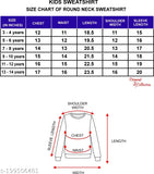 Cotton blend kids sweatshirt with printed net design, long sleeves for 3-4 years. Made in India