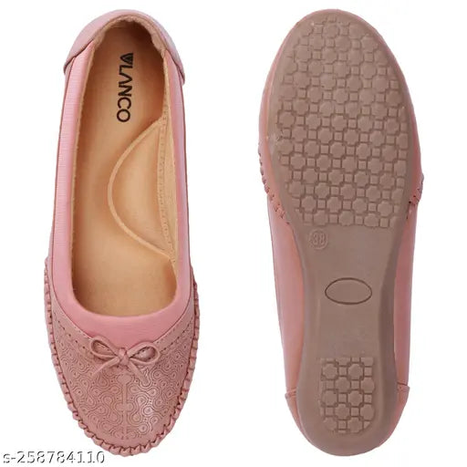 Synthetic leather VLANCO bellies, embellished slip-on ballerinas for women & girls - flexible, lightweight, comfortable footwear