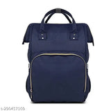 Blue polyester diaper backpack for maternity, waterproof nappy bag rucksack with free size dimensions (L40cm x W12cm x H4cm), made by INSHA KIDS