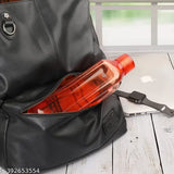 Blue, food grade plastic fridge water bottle set (Pack of 6, 1L), leak proof & breakproof for office, school, gym, picnic, home, and fridge use