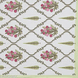 Superfine floral printed cotton double bedsheet, ideal for summer (India)