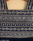 Georgette lehenga choli for kids (2-3 years), Indian traditional ethnic wear with embroidered patterns