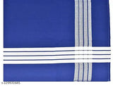 NISSI 100% cotton single size hospital/hotel bedsheet with checked pattern, ideal for adults during mild winter. One pillowcase included, made in India