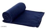Cream all-season fleece polar single bed blanket (228 x 152 cm), soft, elegant, handloom made in India
