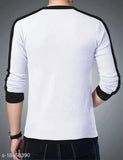 Striped polyester long sleeve t-shirt for men by Axxitude, made in India