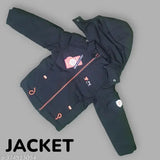 PU solid long sleeves boys jacket, funky design for 5-9 years, Indian origin