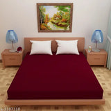 Maroon wine terry cotton, ultra-soft hypoallergenic king size mattress protector, 100% waterproof with elastic band