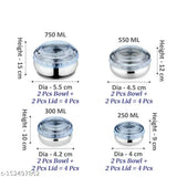 Blue PC lids stainless steel kitchen set (23 pcs, heavy gauge)