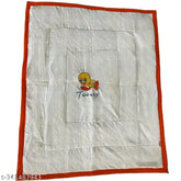Cotton Tweety Jumbo quilt, single white sleeping quilt with Tweety design embroidery, ideal for mild winter seasons