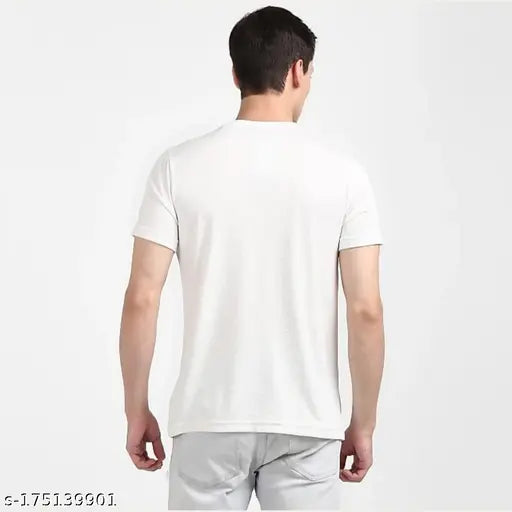 Printed Jatav t-shirt, polycotton short sleeves, trending men's round neck fashion from India