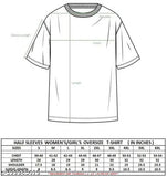Oversized polycotton t-shirt for women and girls, loose fit, solid color in multiple sizes (S-6XL), Indian made