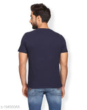 Men's stylish cotton half-sleeve t-shirt, printed design on short sleeves - fashionable wear (India)