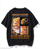 Black pure cotton oversized Naruto Itachi anime round nack t-shirt, short sleeves, printed design. Size: S-XXL