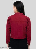 Cotton jackets for women and girls, solid color, long sleeves, casual or chic, versatile range, Indian origin