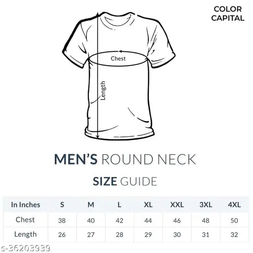 Mens premium cotton t-shirt pack of 4, solid style, short sleeves, M size (40in chest, 27in length), India origin