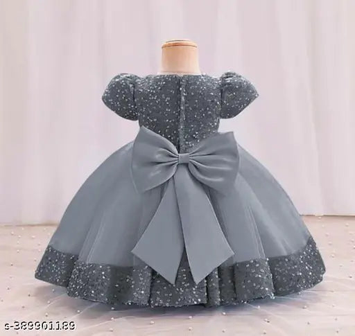 Affordable embellished net baby kid's frock, long sleeves, 18-24 months to 4-5 years, India origin