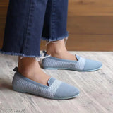 Textured textile loafers for women - SUPEX Women Bellies Ballerinas (IND-4, IND-5, IND-6, IND-7, IND-8) from India
