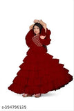 Printed net kids formal dress, short sleeves, fifteen creation toddler gown for special occasions. Sizes 5-16 years, made in India