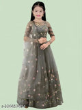 Attractive satin silk, embroidered lehenga choli for kids parties, Indian wedding wear