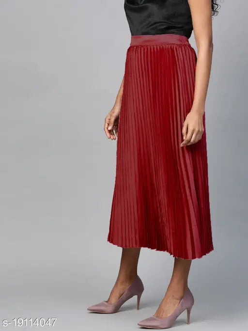 Striped crepe Aagyeyi ethnic skirt (N-28, 30, 32), Indian handcrafted women's fashion