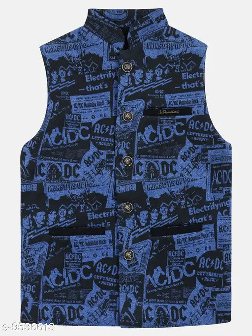 Cotton blend kids' jackets & coats, printed multipack with long sleeves for 5-6 to 15-16 years, made in India