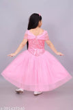 Embellished net princess ball gown dress, sleeveless, 5-6 years, elegant fashion on mannequin