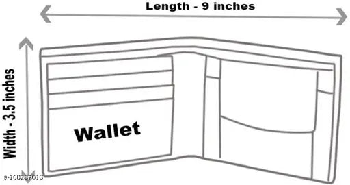 Beige artificial leather Spinny/Kastner men's wallet combo, travel-trendy with 2 compartments, multicolor pack of 2 (India origin)