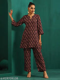 Viscose rayon printed kurta pant set for women, vibrant, comfortable, versatile casual wear from India's The Fab Factory